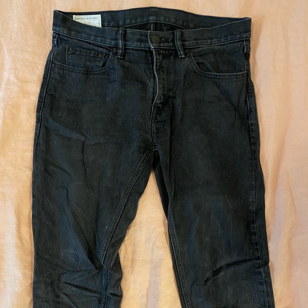 Men Charcoal gray jeans